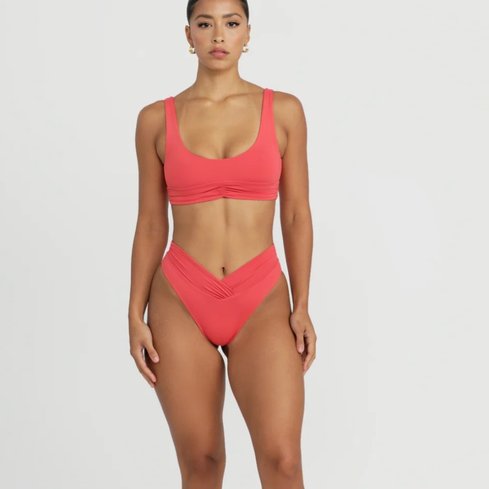 RIOT SWIM PICO BIKINI BOTTOMS - RED